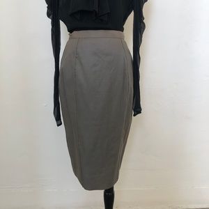 Gun Metal Pencil Skirt